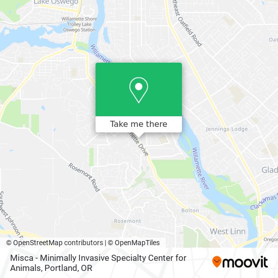 Mapa de Misca - Minimally Invasive Specialty Center for Animals