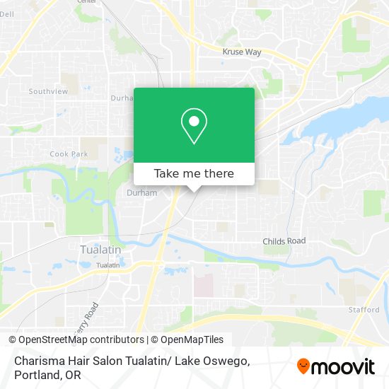 Charisma Hair Salon Tualatin/ Lake Oswego map