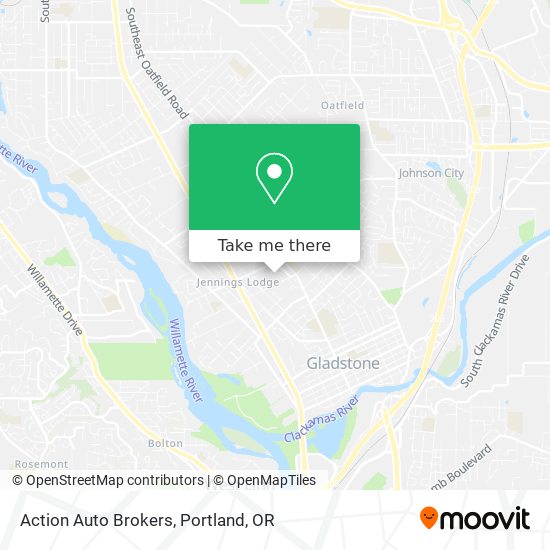 Action Auto Brokers map