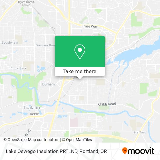 Lake Oswego Insulation PRTLND map