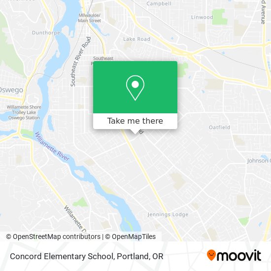 Concord Elementary School map