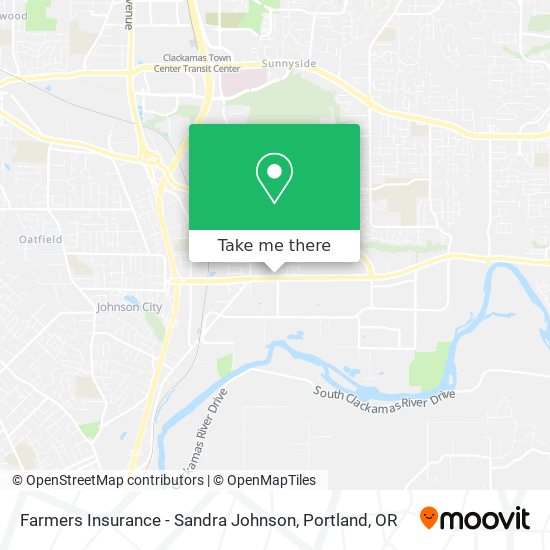 Farmers Insurance - Sandra Johnson map