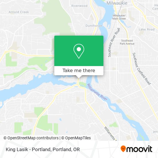 Mapa de King Lasik - Portland