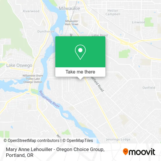 Mary Anne Lehouiller - Oregon Choice Group map