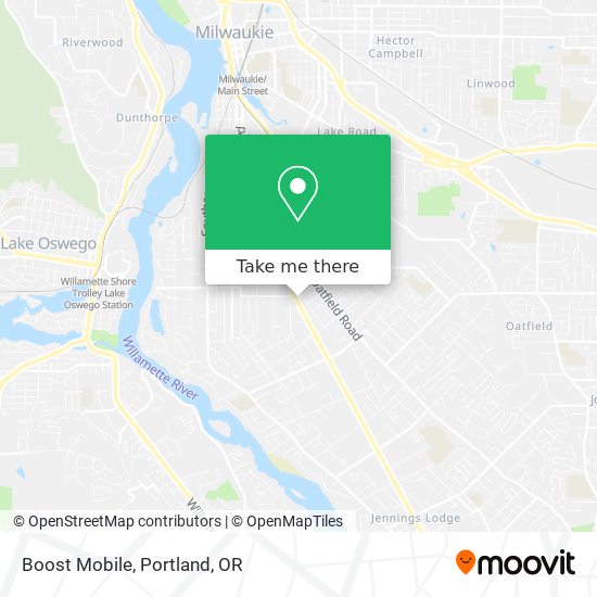 Mapa de Boost Mobile