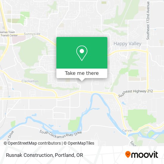 Rusnak Construction map