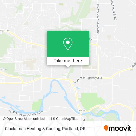 Clackamas Heating & Cooling map