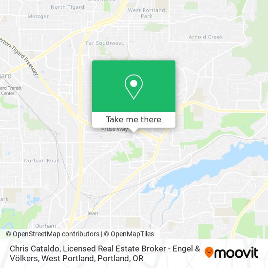 Chris Cataldo, Licensed Real Estate Broker - Engel & Völkers, West Portland map