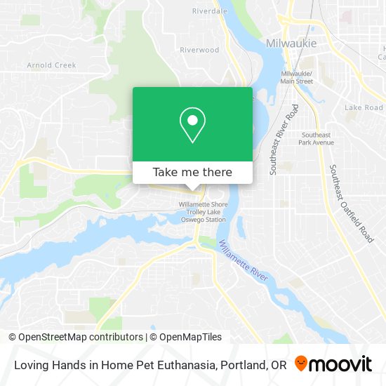 Loving Hands in Home Pet Euthanasia map