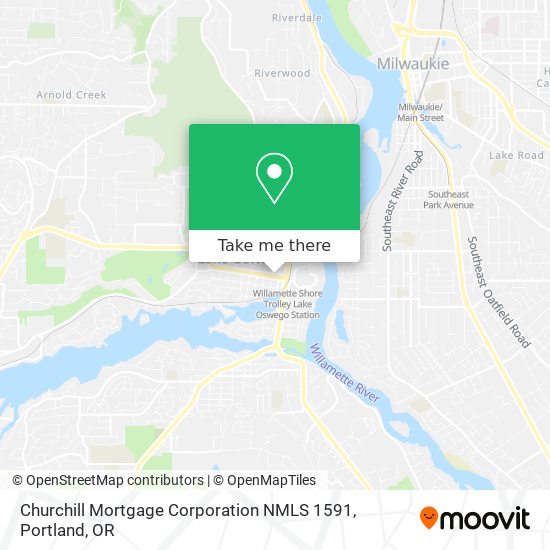 Mapa de Churchill Mortgage Corporation NMLS 1591