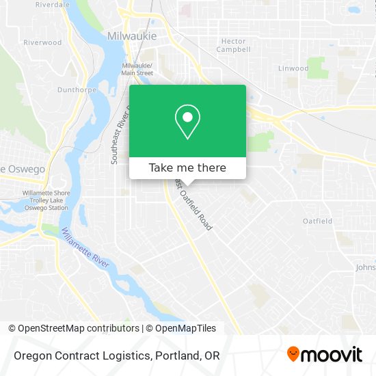 Mapa de Oregon Contract Logistics