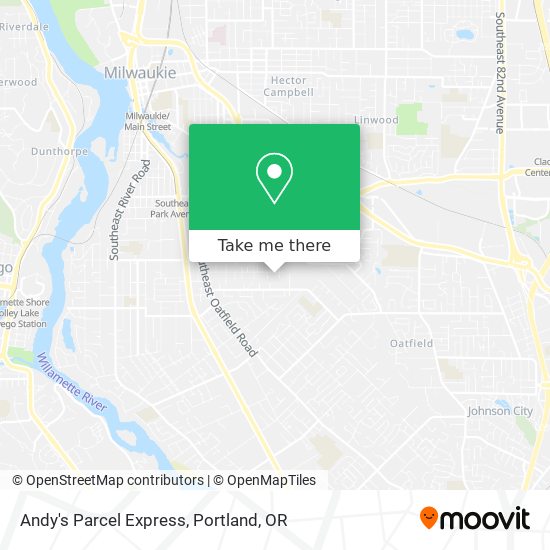 Andy's Parcel Express map