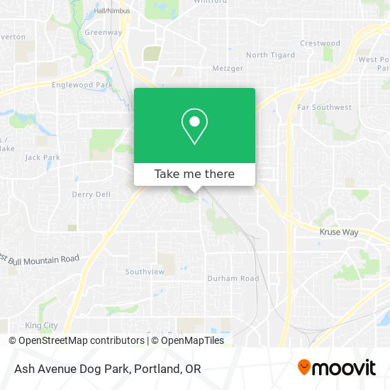 Ash Avenue Dog Park map