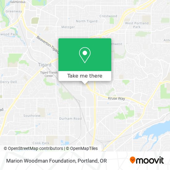 Marion Woodman Foundation map