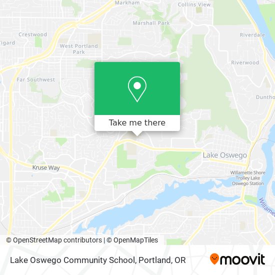 Mapa de Lake Oswego Community School