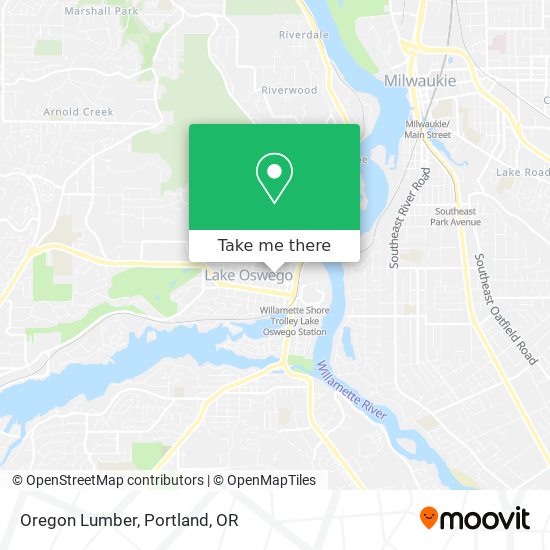 Mapa de Oregon Lumber