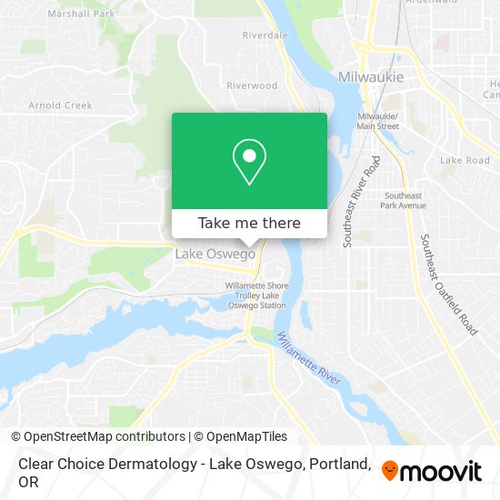 Clear Choice Dermatology - Lake Oswego map