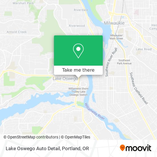 Lake Oswego Auto Detail map