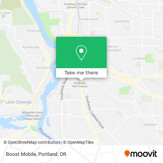 Mapa de Boost Mobile