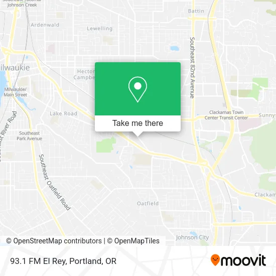 Mapa de 93.1 FM El Rey