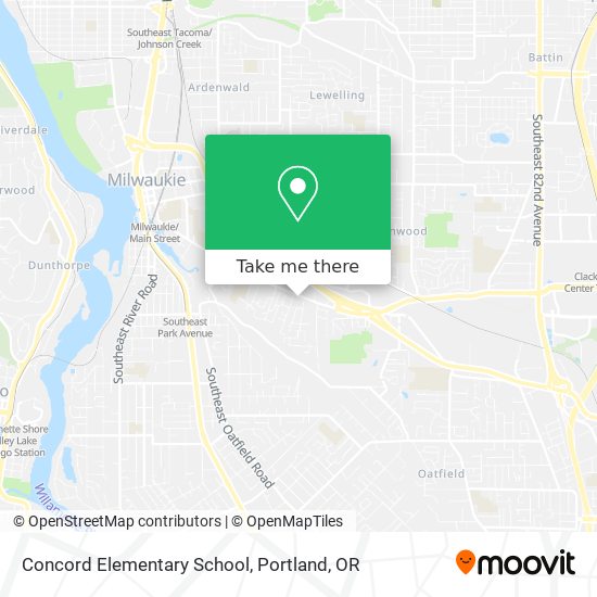 Concord Elementary School map