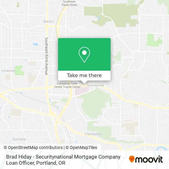 Brad Hiday - Securitynational Mortgage Company Loan Officer map