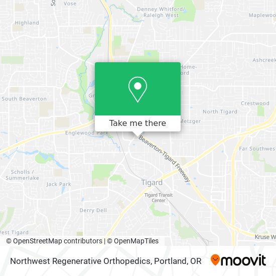 Northwest Regenerative Orthopedics map