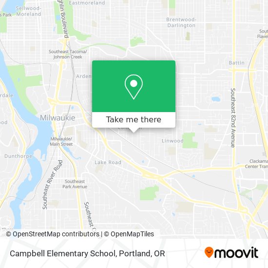 Campbell Elementary School map