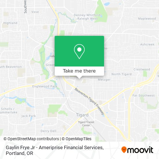 Gaylin Frye Jr - Ameriprise Financial Services map