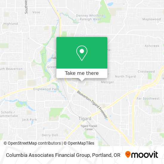 Columbia Associates Financial Group map