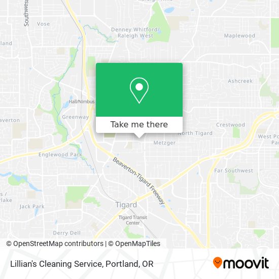 Lillian's Cleaning Service map