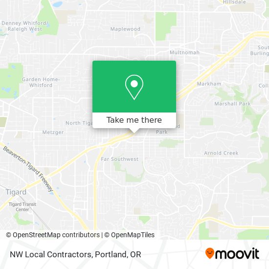 NW Local Contractors map