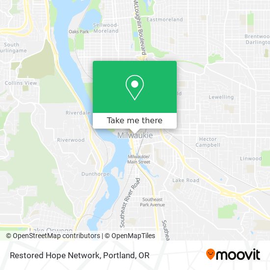 Mapa de Restored Hope Network