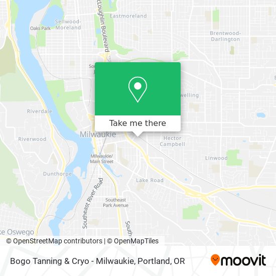 Mapa de Bogo Tanning & Cryo - Milwaukie