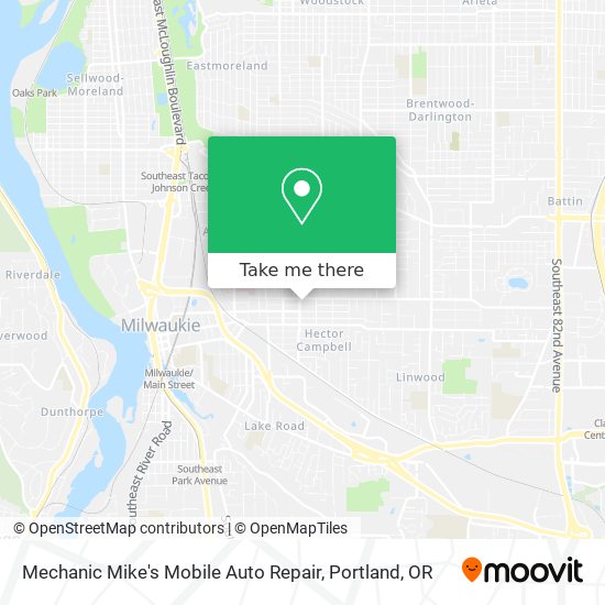 Mechanic Mike's Mobile Auto Repair map