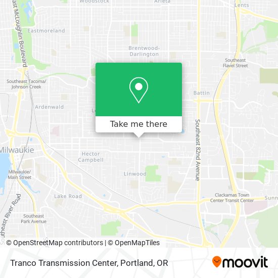 Tranco Transmission Center map