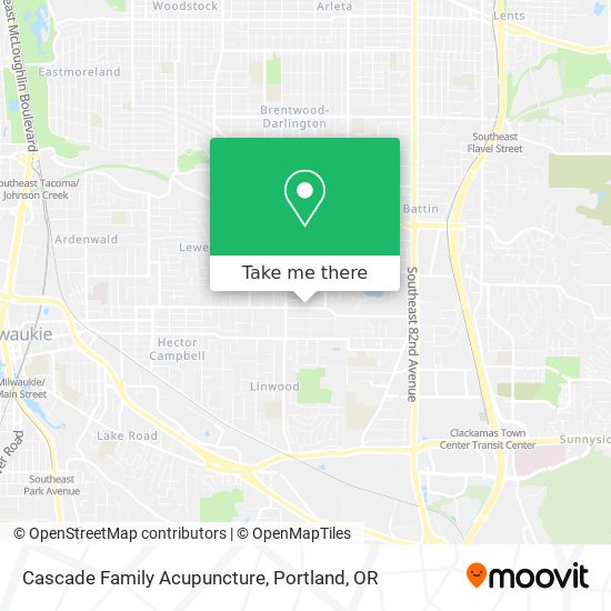Cascade Family Acupuncture map