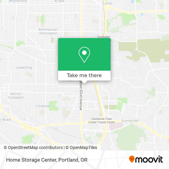 Home Storage Center map
