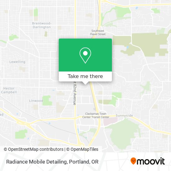 Mapa de Radiance Mobile Detailing