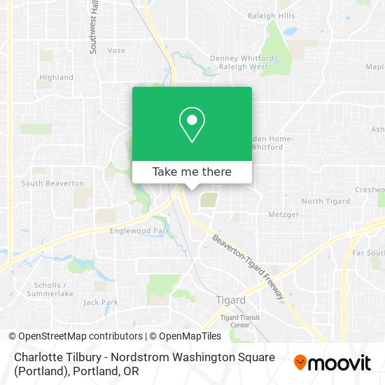 Mapa de Charlotte Tilbury - Nordstrom Washington Square (Portland)