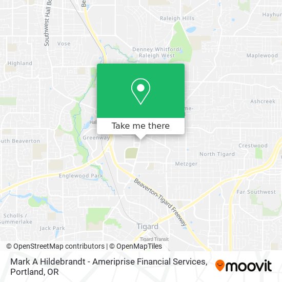 Mark A Hildebrandt - Ameriprise Financial Services map