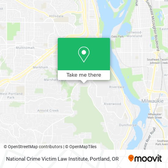 National Crime Victim Law Institute map