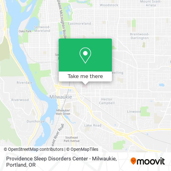 Providence Sleep Disorders Center - Milwaukie map