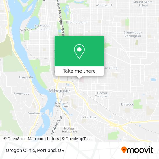 Oregon Clinic map