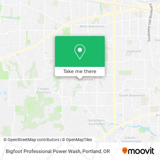 Bigfoot Professional Power Wash map