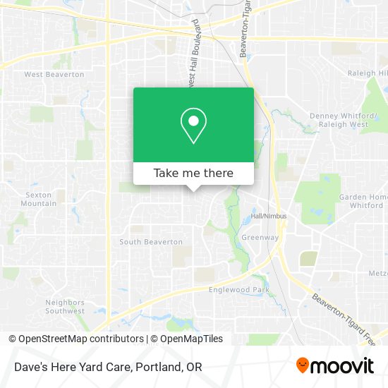 Dave's Here Yard Care map