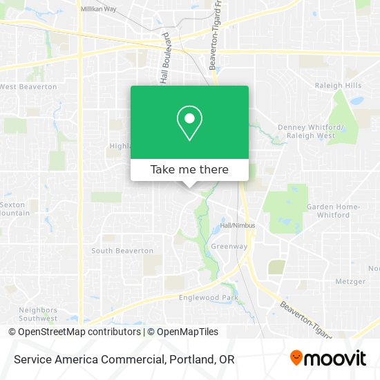 Service America Commercial map