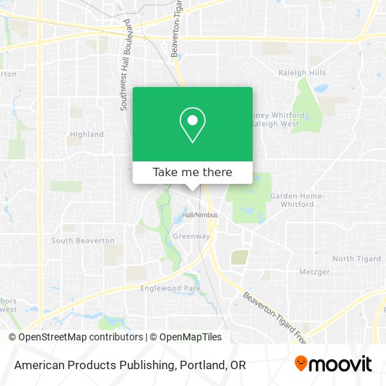 American Products Publishing map