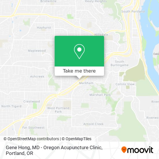 Gene Hong, MD - Oregon Acupuncture Clinic map