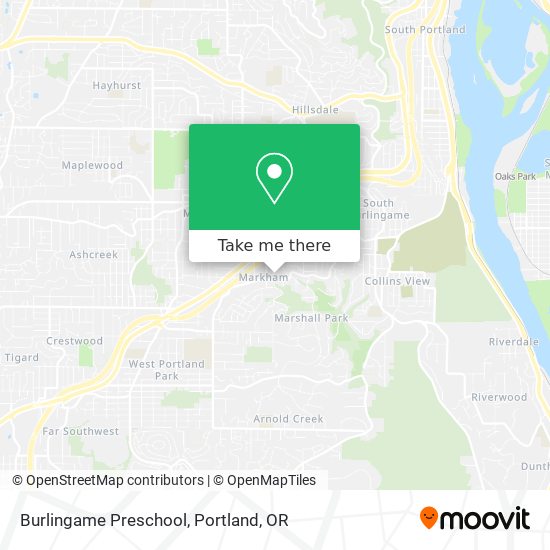 Burlingame Preschool map